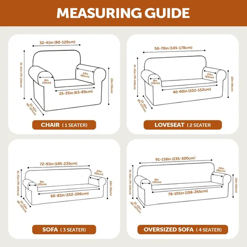Vista 5 de Tokokimo Funda de sofá biplaza 100% impermeable, protector de muebles a prueba de fugas para niños, mascotas (sofá biplaza, beige) con margen