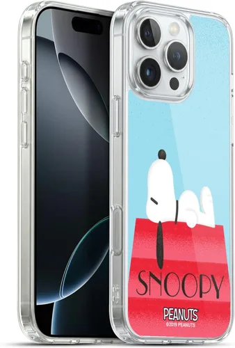 Vista 90 de Head Case Designs Snoopy Deco Dreams - Funda de gel suave con licencia oficial de Peanuts Blue Pattern compatible con Apple iPhone 7 Plus/iPhone 8