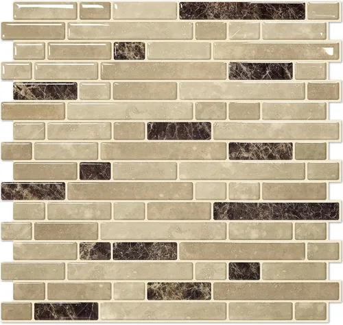 Vista 20 de STICKGOO Azulejos Adhesivos de Diseño Más Grueso para Protector contra Salpicaduras, 12"×12" Azulejos Adhesivos para Protector de Cocina, Azulejos