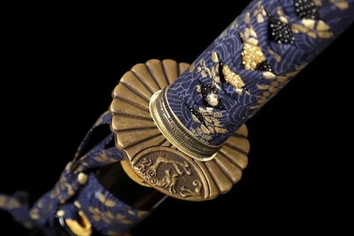 Vista 3 de Katana hecha a mano, espada samurái japonesa 1095 de arcilla de acero templado, hoja de afeitar de espiga completa, afilada, regalos para él, espada