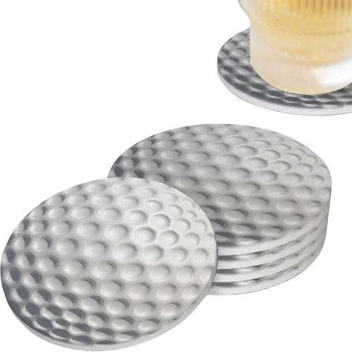 Vista 10 de Life is Better - Juego de 4 posavasos de cerámica absorbente para mesa de café, barra de madera, 4 pulgadas