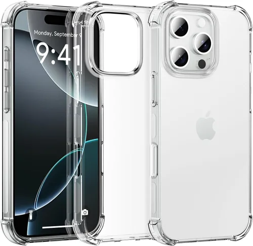 Vista 9 de Funda transparente para iPhone 12 Pro Max, ultrafina, flexible, resistente a los arañazos, gel de TPU de goma suave de silicona protectora