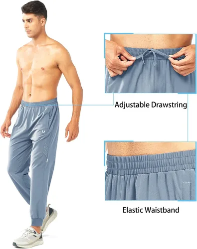 Vista 3 de NORTHYARD Pantalones deportivos para correr para hombre, ligeros, de secado rápido, para gimnasio, deportes activos, entrenamiento en pista