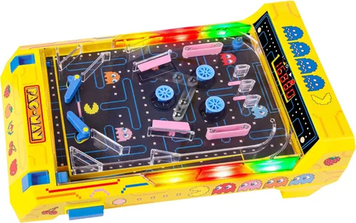 Vista 5 de Juego de mesa de pinball arcade electrónico edición Pac-Man de Merchant Ambassador Amarillo