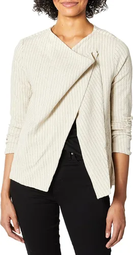 Vista 3 de BLANKNYC Chaqueta de lujo para mujer Azul marino blanco