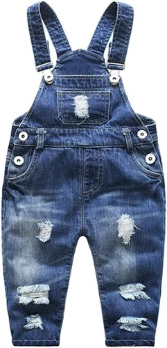 Vista 9 de Conjunto de pantalones de jean para bebés y niños pequeños