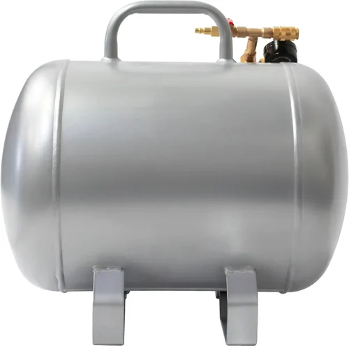 Vista 4 de California Air Tools CAT-AUX10A Tanque de aire de aluminio portátil ligero, 10 galones, color plateado