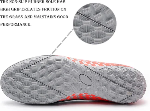 Vista 3 de WINGFAI Zapatos de fútbol para hombre, zapatos de fútbol profesionales de alta calidad, transpirables, atléticos, para exterioresinteriores, fútbol
