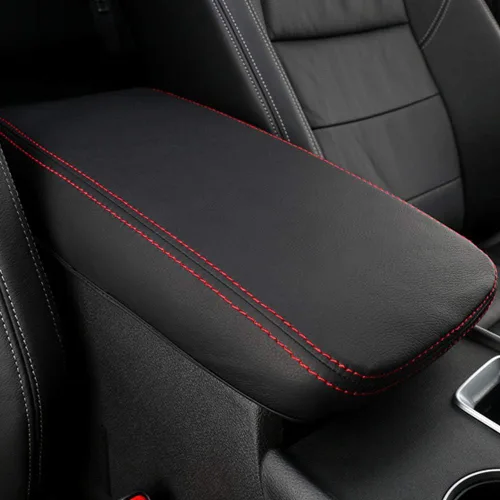 Vista 8 de XITER Con logotipo "Altima" protector para reposabrazos de automóvil, 1 almohadilla de cuero para consola central para Nissan Altima 2013-2018