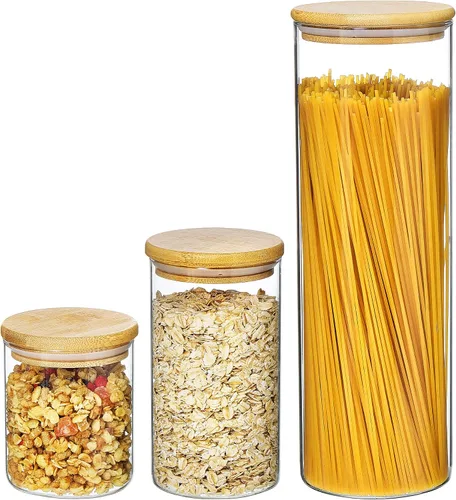 Vista 8 de Vtopmart Tarros de almacenamiento de alimentos de vidrio de 70 onzas