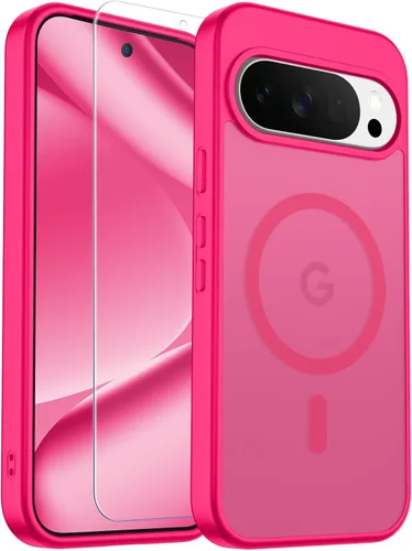 Vista 128 de SUPFINE Funda magnética para Google Pixel 10 Pro XL con protector de pantalla (imanes integrados) (protección contra caídas de grado militar)