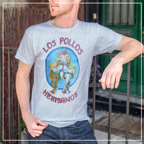 Vista 7 de Breaking Bad playera de hombre con inscripción Los Pollos Hermanos