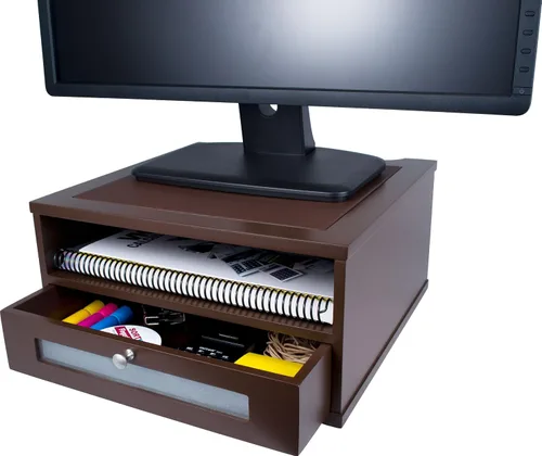 Vista 7 de Victor, elevador de monitor de madera, 1175, plateado clásico Plateado (Classic Silver)