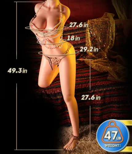 Vista 6 de Muñeca Sexual de Tamaño Completo de 47 Libras para Hombres - Muñecas Sexuales Realistas de Tamaño Real Cuerpo de Torso, Juguetes Sexuales