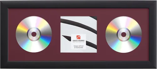 Vista 18 de Craig Frames paspartú para mostrar CD con marco negro de 1 pulgada