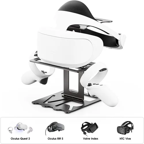 Vista 5 de Accesorios de soporte VR compatibles con Quest 2 HTC VR Rift S índice de válvula HP Reverb G2 auriculares Quest VR y controladores táctiles