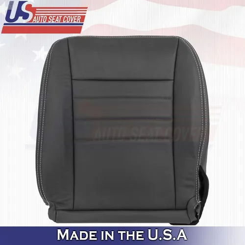 Vista 5 de U.S.AutoSeatCover 2013 2014 Compatible con Dodge Charger SXT Driver Passenger Bottom Fundas de asiento de cuero BLK