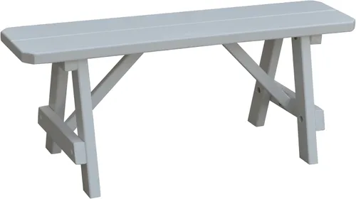 Vista 88 de Furniture Barn USA Pine - Banco tradicional de 2 pies, color negro