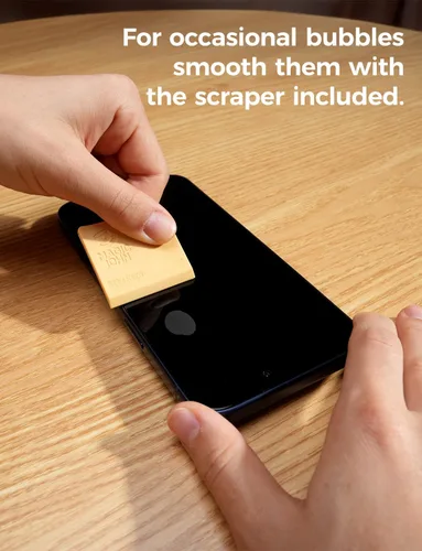 Vista 8 de MAGIC JOHN Paquete de 2 protectores de pantalla de vidrio templado para iPhone 13 Pro Max/iPhone 14 Plus de 6.7 pulgadas, instalación automática