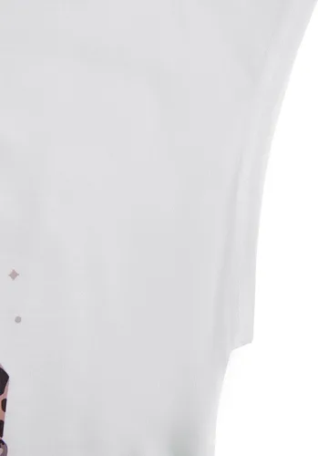 Vista 4 de WDIRARA Camiseta de manga corta con cuello redondo y estampado gráfico para mujer