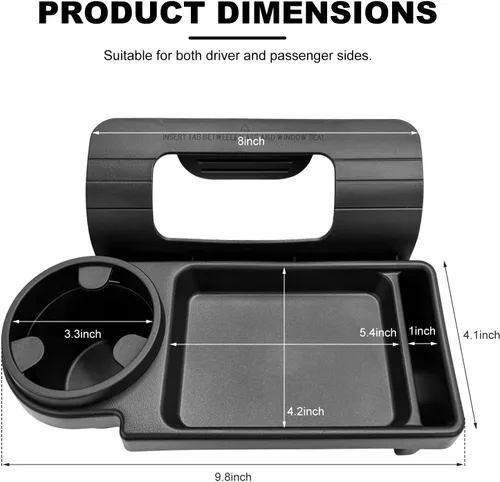 Vista 2 de Organizador de almacenamiento multifuncional para ventana de automóvil, estante de almacenamiento colgante lateral de puerta del vehículo
