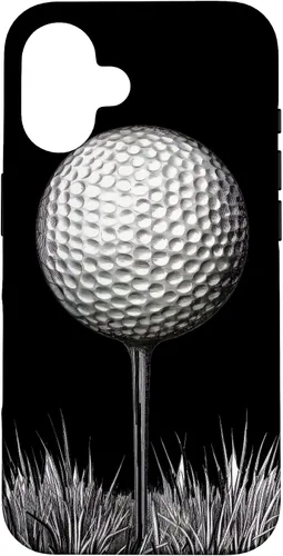 Vista 32 de Funda para iPhone 17 con pelota de golf en camiseta para jugadores de golf
