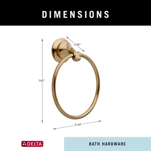 Vista 6 de Delta Faucet 79446-CZ Linden - Toallero (3 unidades), color bronce champán