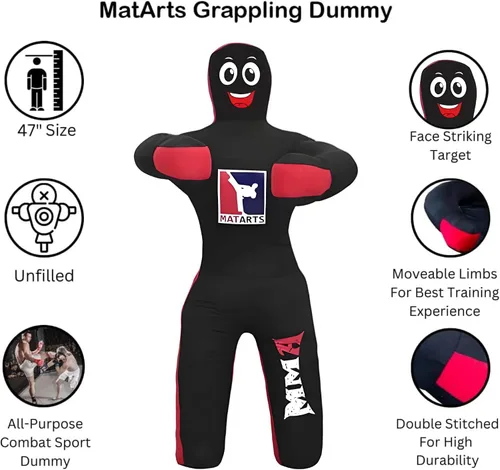 Vista 3 de MMA Grappling - Maniquí de boxeo para niños, deportes de combate, jiu, jitsu, judo, karate, taekwondo, compañeros de lucha, maniquíes de boxeo