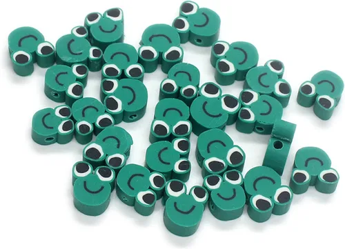 Vista 28 de 100 piezas de cuentas de arcilla polimérica Heishi espaciadoras mixtas, suministros para hacer pulseras, pendientes, collares de bricolaje, Bandera