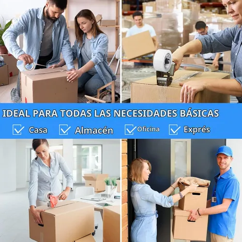 Vista 6 de JARLINK - Cinta de embalaje transparente (6 rollos), cinta de embalaje resistente para envíos, embalajes, mudanzas y sellados; cada rollo mide 2,7