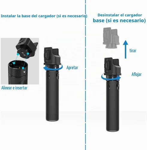 Vista 4 de Smatree Empuñadura de batería portátil Osmo Pocket 2