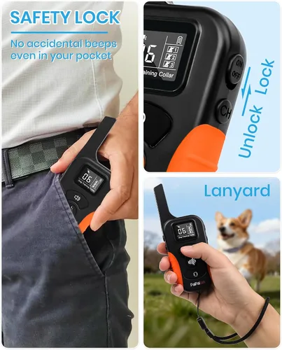 Vista 6 de Collar de entrenamiento para perros sin golpes con control remoto