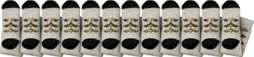 Vista 3 de Vintage Retro Anatomical Bats Novelty Crew Socks