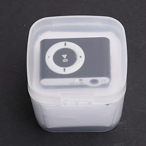 Vista 5 de Mxzzand Reproductor de música portátil MP3 Mini MP3 Reproductor de clip trasero duradero con tarjeta de memoria y cable (negro)