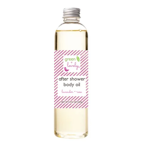 Vista 6 de Green + Lovely Aceite corporal hidratante después de la ducha con certificación prémium de humedad orgánica para piel seca, aceites hidratantes