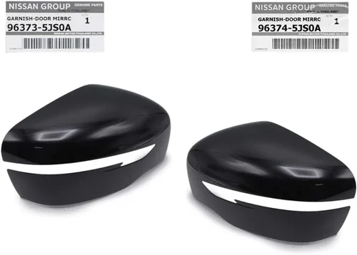 Vista 2 de Nonstops Par de cubierta de espejo lateral negro genuino para Nissan Np300 Navara D23 2015 2019