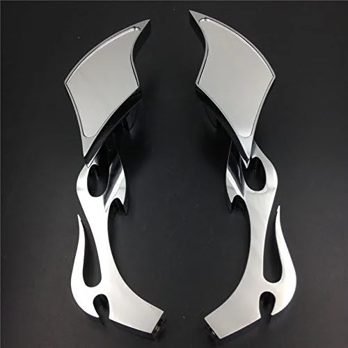 Vista 3 de Espejo personalizado de aleación SMT TWIST DIAMOND compatible con Suzuki GSXR600 750 1000 1100 Hayabusa cromo [B00RUE39SY]