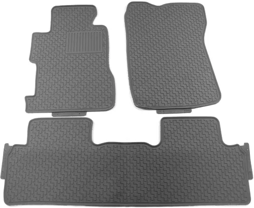 Vista 10 de IKON MOTORSPORTS - Alfombrillas compatibles con Honda Civic Sedán 2006-2011, goma de látex para todas las estaciones, interiores resistentes, juego