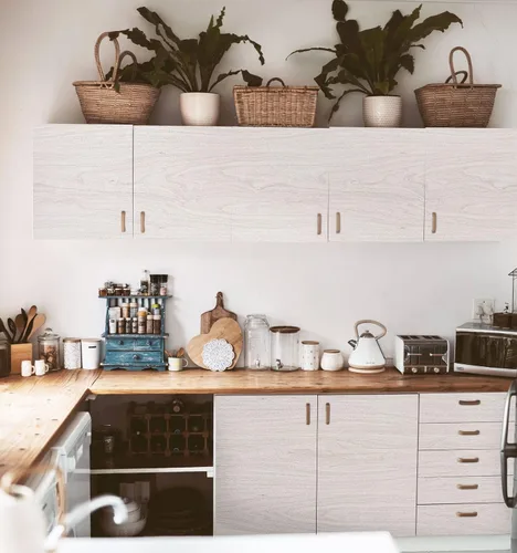 Vista 7 de Papel de contacto para despegar y pegar de grano de madera para gabinetes, vinilo decorativo impermeable