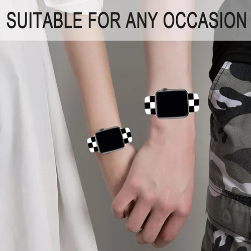Vista 6 de Watch Band Compatible with Apple Watch 38mm 40mm 41mm 42mm 44mm 45mm for Women Men Sport Silicone Wristbands Strap for IWatch Series 7 6 5 4 3 2 1