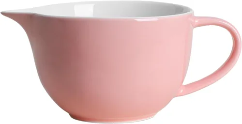 Vista 14 de Gaolinci Tazón de cerámica simple de color sólido para cocina, cuenco grande de 1 cuarto de galón, con boquilla de vertido y mango