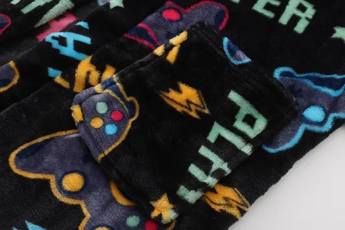 Vista 68 de E.W Apparel Bata de baño de forro polar con capucha para niños, bata suave y mullida para niños pequeños