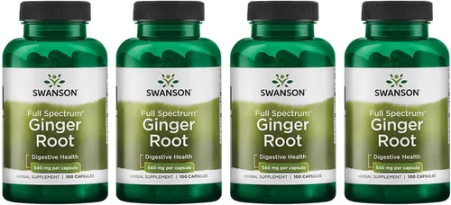 Vista 8 de Swanson Marca Premium Raíz de jengibre, 540 mg, 100 cápsulas