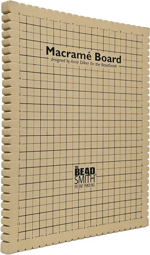 Vista 10 de The Beadsmith Mini combo de macramé, tablero de cuentas de 7.5 x 10.5 pulgadas, caja de 40 pines en T de 1.75 pulgadas, proyecto de pulsera e