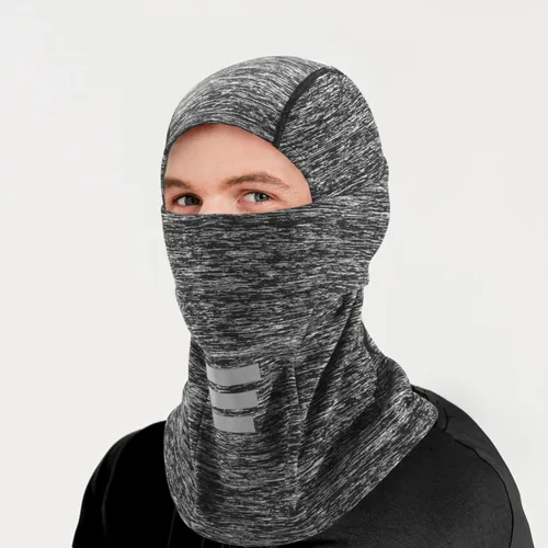 Vista 2 de LANVO Pasamontañas de esquí para hombres y mujeres, transpirable, forro polar, protector UV, resistente al viento, pasamontañas para esquí