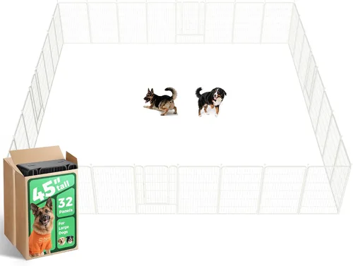 Vista 44 de FXW Rollick - Corralito para perros para patio, campamento con casa rodante, patentado, 24 pulgadas, 2 paneles Fácil instalación, resistente