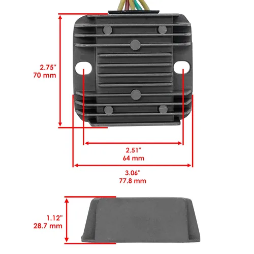 Vista 3 de Caltric Junta de estator y regulador compatible con Honda Trx300 Trx-300 Fourtrax 300 1993-2000