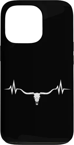 Vista 10 de Vintage Texas Longhorn Rancher Heartbeat Pulse Cattle Farmer Case for iPhone 17