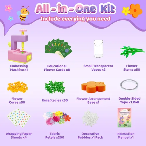 Vista 10 de Kit de fabricación de flores, kits de manualidades para niñas de más de 4