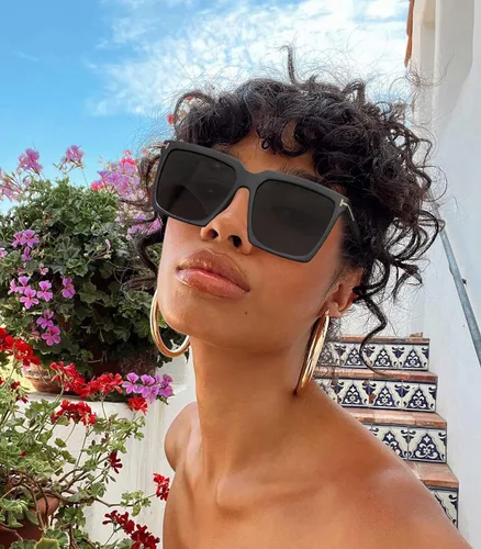 Vista 3 de STORYCOAST Gafas de sol cuadradas de gran tamaño para mujer gafas de sol grandes de lujo protección UV400